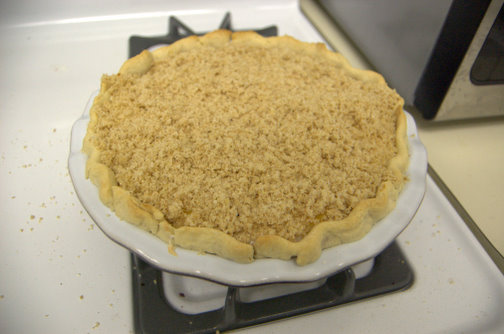 Sour Cream Peach Pie