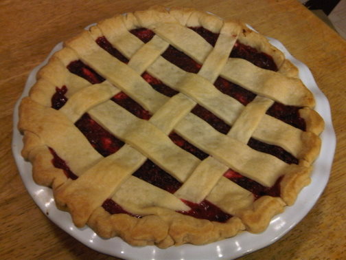 Apple Cranberry Orange Pie